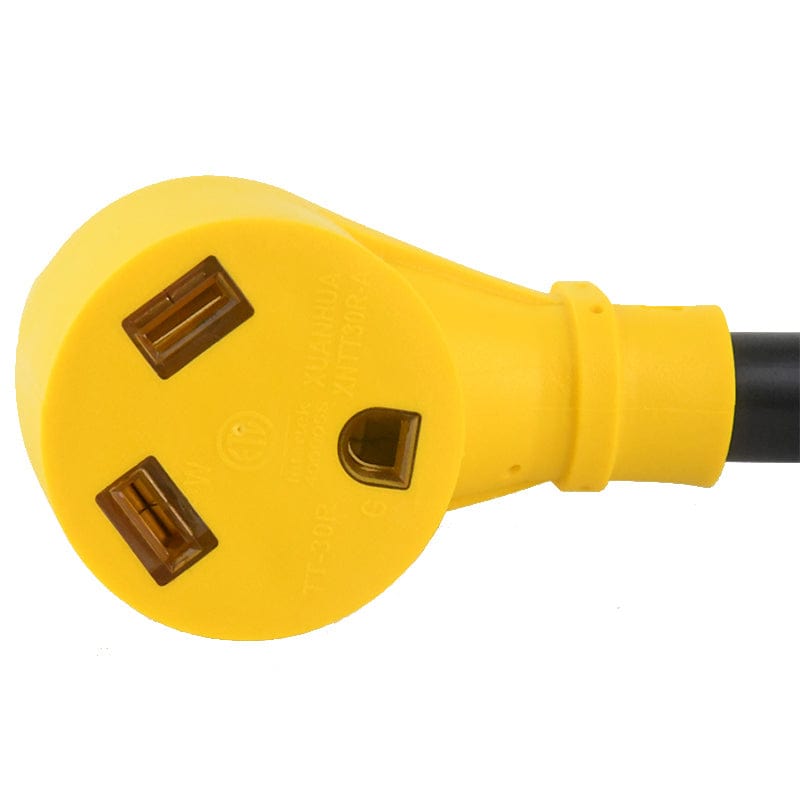 30 Amp to 110 Volt RV Adapter Cord 12 Inch, NEMA 5-15P to NEMA TT-30R Electrical Power Adapter,ETL Listed