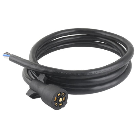7-Way Plug Cord - RV Trailer Wiring Harness 10-14AWG