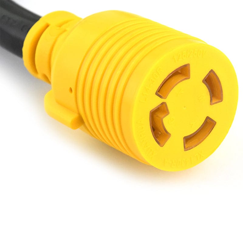 NEMA L5-30P to L14-30R Adapter Cord, 4 Prong to 3 Prong Generator Transfer Switch Adapter, 30 Amp Generator Twist Lock 3 Prong to 4 Prong House Inlet Box ETL Listed