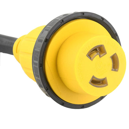 15a Rv Plug RV Adapter Plug 30 Amp to 15 Amp 110V 15A Male to 30A Female 12 Inch E ...