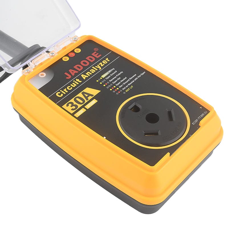 RV Surge Protector 30 Amp Smart RV Surge Protector with Waterproof Cover All-in-1 Circuit Analyzer Power Guard for RV, Camper, Trailer, Truck, Motorboat, Yacht, Mobilhome