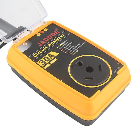 RV Surge Protector 30 Amp Smart RV Surge Protector with Waterproof Cover All-in-1 Circuit Analyzer Power Guard for RV, Camper, Trailer, Truck, Motorboat, Yacht, Mobilhome