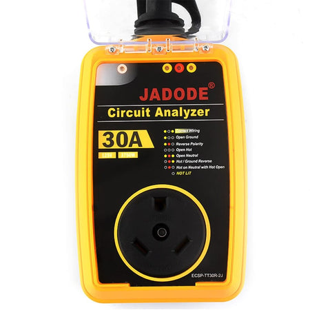 RV Surge Protector 30 Amp Smart RV Surge Protector with Waterproof Cover All-in-1 Circuit Analyzer Power Guard for RV, Camper, Trailer, Truck, Motorboat, Yacht, Mobilhome