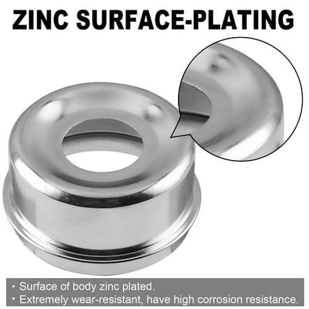 Trailer Axle Bearing Hub Cap Dust Cap Cup 2.72'' Grease Cover for 7000-8000 Pound