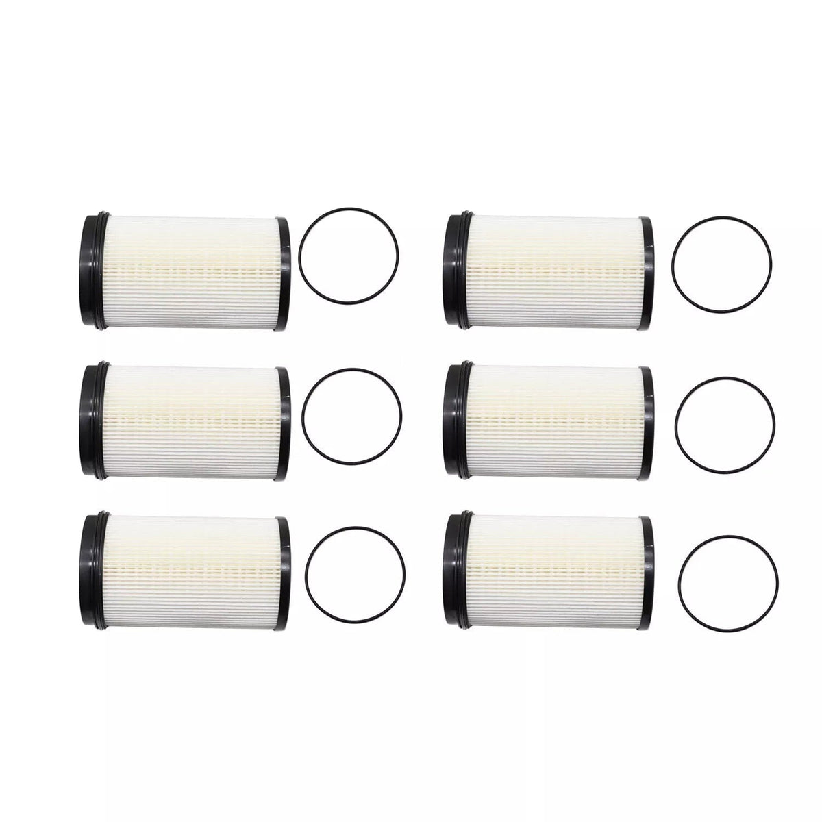 6-Pack FS20176 Fuel Filter Element for DD13, DD15, DD16 Diesel Engines | Replaces R61709