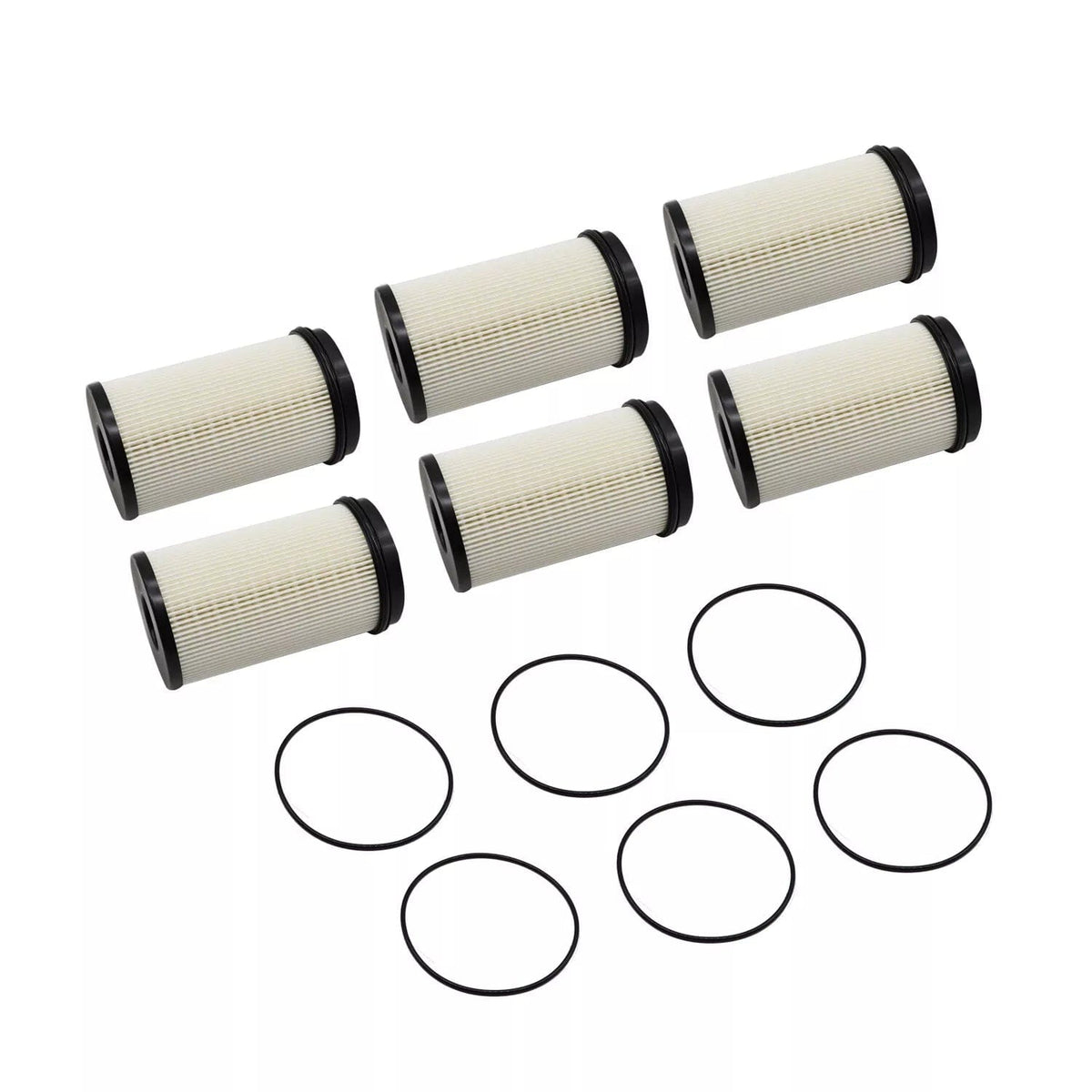 6-Pack FS20176 Fuel Filter Element for DD13, DD15, DD16 Diesel Engines | Replaces R61709