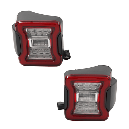 Set Rear Red Tail lights Fit For Jeep Wrangler JK JKU Rubicon Sahara Sport 07-18