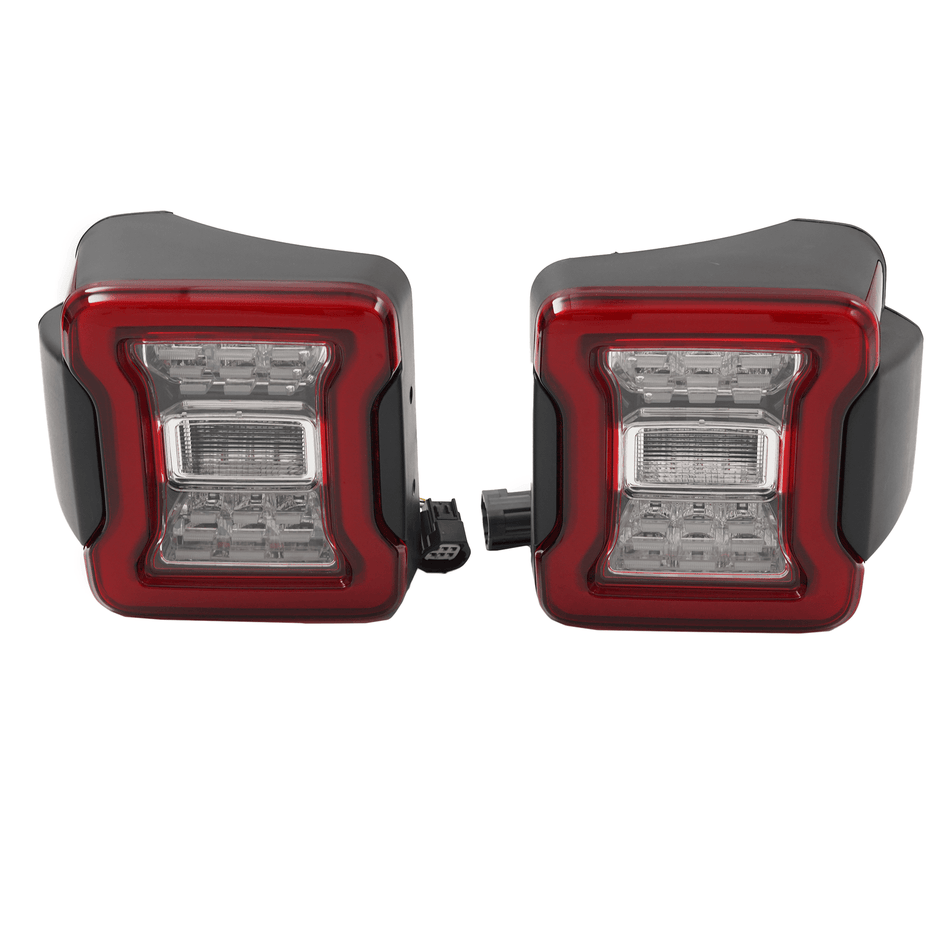 Set Rear Red Tail lights Fit For Jeep Wrangler JK JKU Rubicon Sahara Sport 07-18