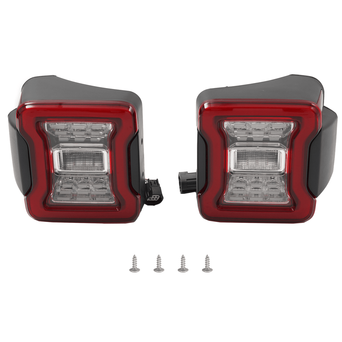 Set Rear Red Tail lights Fit For Jeep Wrangler JK JKU Rubicon Sahara Sport 07-18