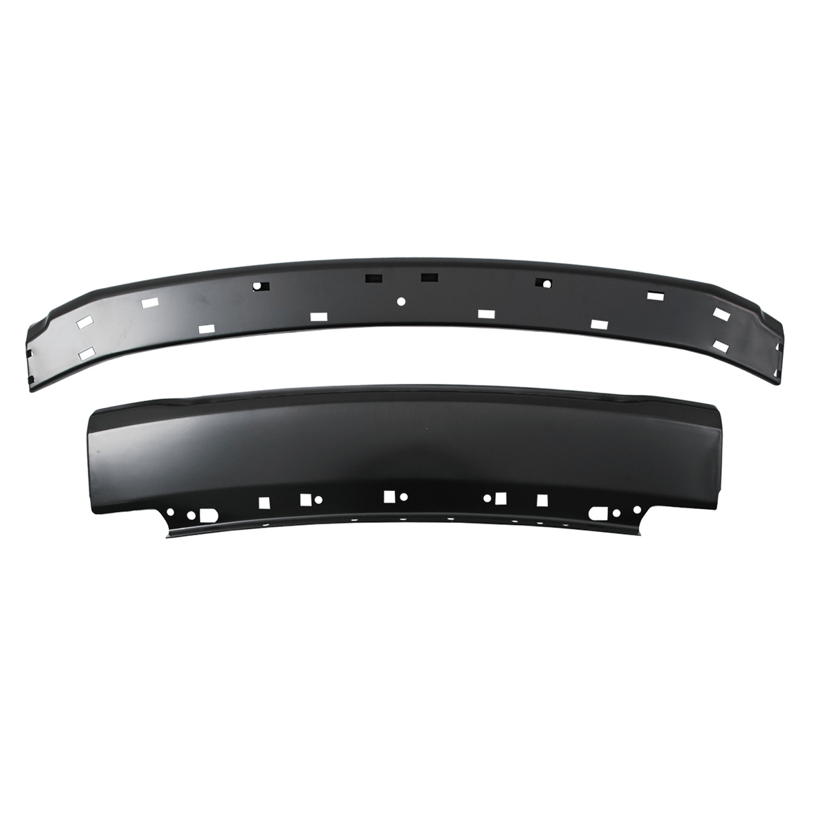 Steel Front Bumper Face Bar Black Fit For Ford F-250 F-350 2020-2022 W/Fog Hole