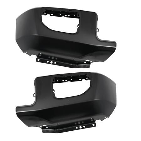 Steel Front Bumper Face Bar Black Fit For Ford F-250 F-350 2020-2022 W/Fog Hole