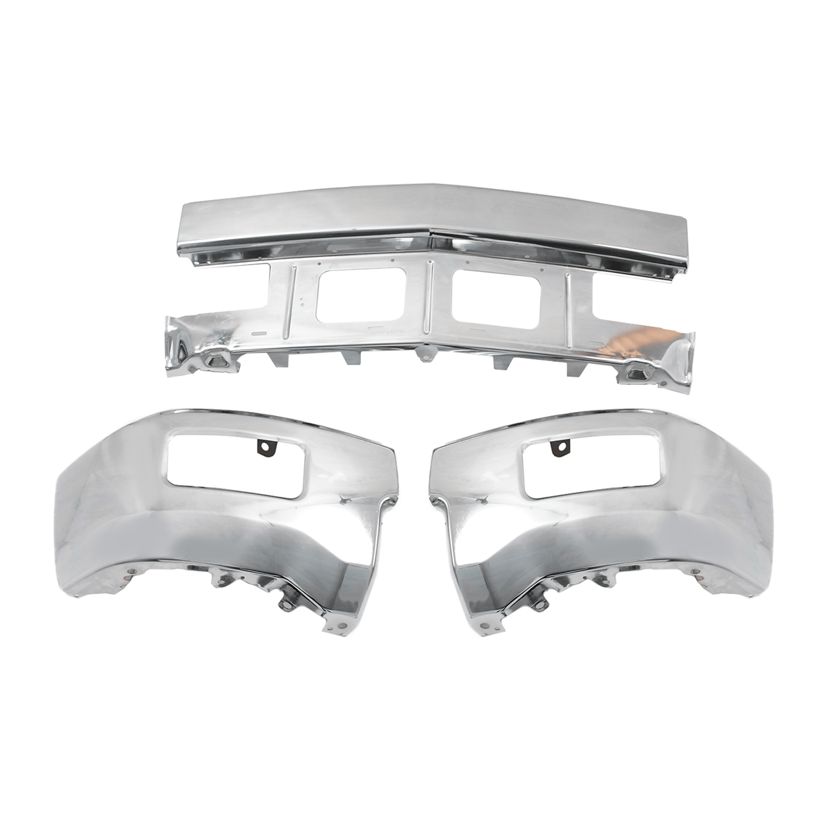 Steel Front Bumper Face Bar Fit For Chevy Silverado 1500 2014-2015 With Fog Hole
