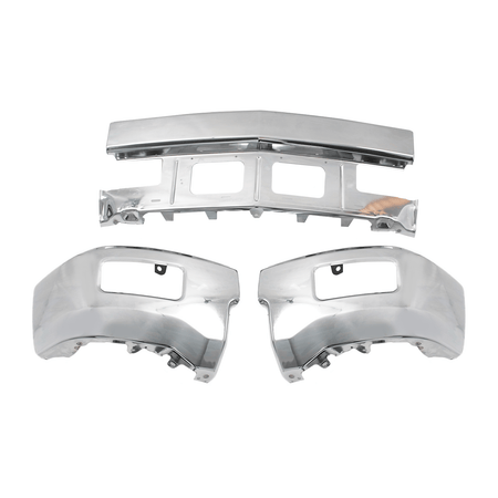 Steel Front Bumper Face Bar Fit For Chevy Silverado 1500 2014-2015 With Fog Hole