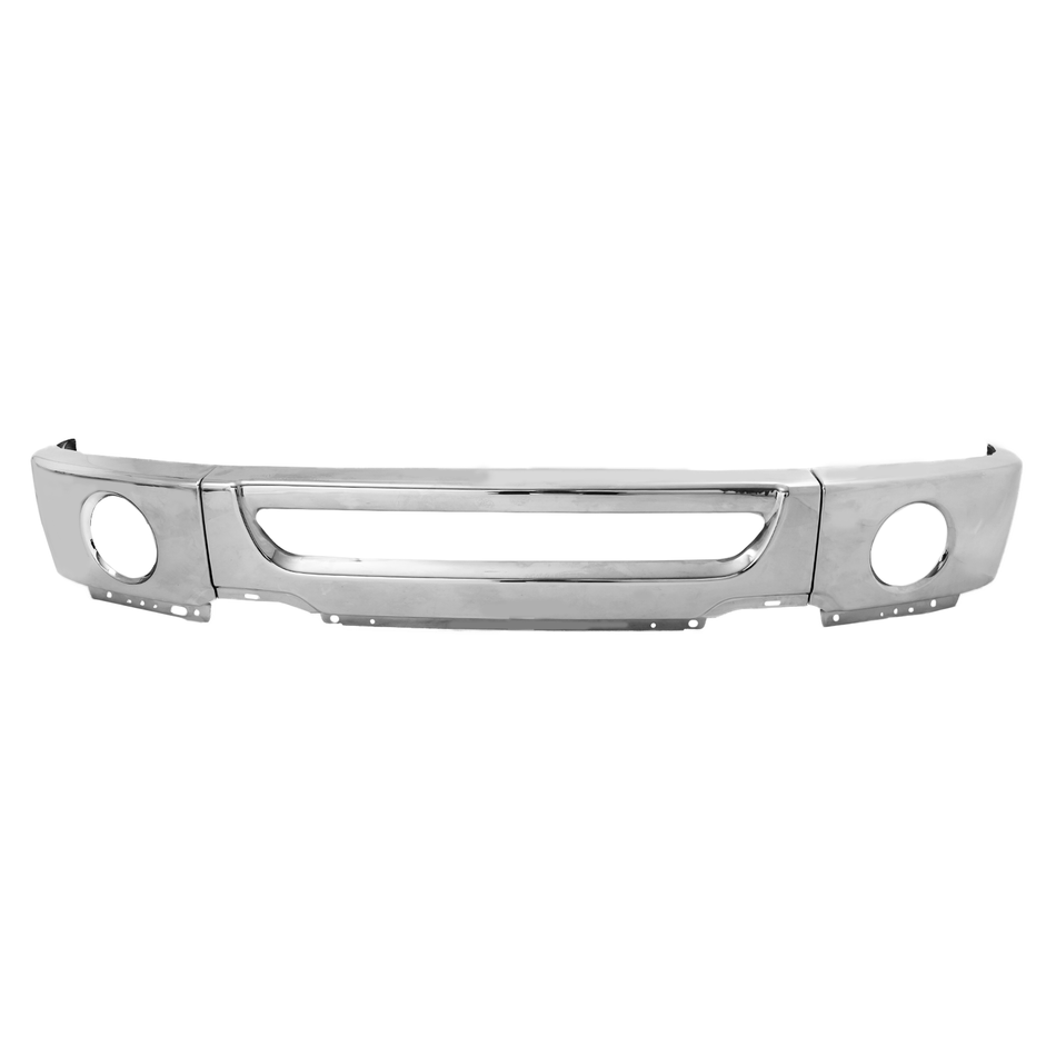 Steel Front Bumper Face Bar Fit For Ford F-150 Pickup 2006-2008 W/ Fog Holes