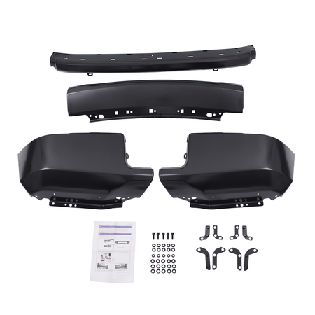 Steel Front Bumper Face Bar Fit For Ford F250 F350 2020-2022 W/ Fog Light Hole