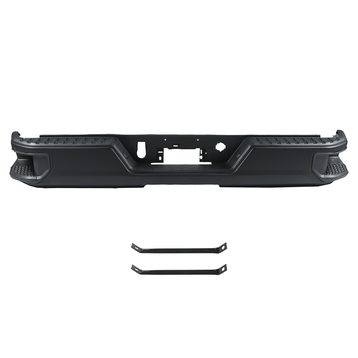 Steel Rear Bumper Assembly Fit For Silverado GMC Sierra 19-24 W/O Sensor Holes