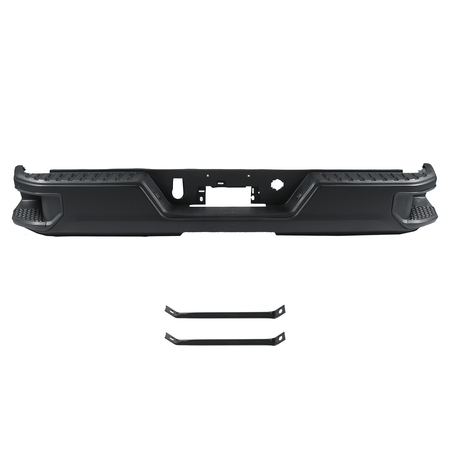 Steel Rear Bumper Assembly Fit For Silverado GMC Sierra 19-24 W/O Sensor Holes