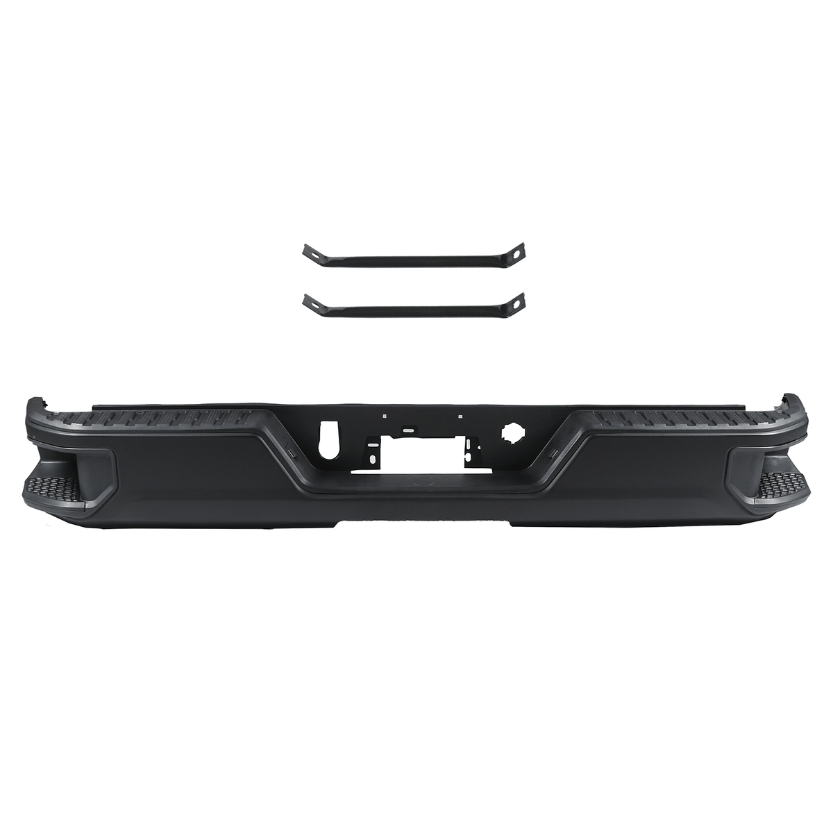 Steel Rear Bumper Assembly Fit For Silverado GMC Sierra 19-24 W/O Sensor Holes