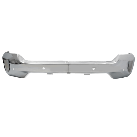 Steel W/ Holes Front Bumper Face Bar Fit For Chevy Silverado 1500 16-2018 Chrome