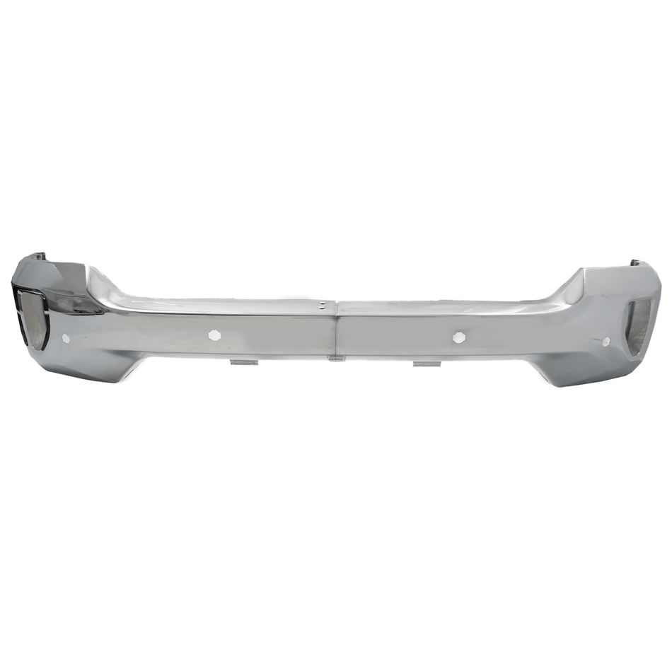 Steel W/ Holes Front Bumper Face Bar Fit For Chevy Silverado 1500 16-2018 Chrome