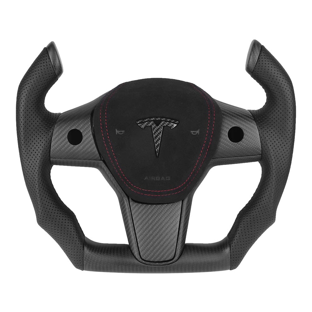 Custom Airplane Style Steering Wheel For Tesla Model 3/ Y