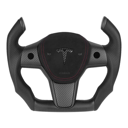 Custom Airplane Style Steering Wheel For Tesla Model 3/ Y