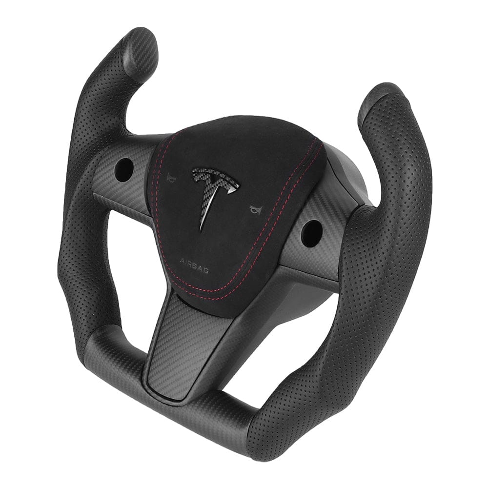 Custom Airplane Style Steering Wheel For Tesla Model 3/ Y