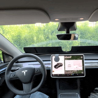 Electric Windshield Sunshade for Model Y/Y Juniper & Model 3/3 Highland Auto-Retractable One-Touch Control Smart Sunshade | Tlyard