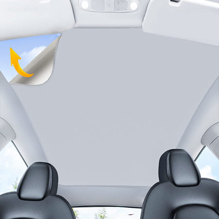 Tesla Model 3/Y Summer Combo: Electrostatic Sunshade + Cool Ventilated Seat Covers – Beat the Heat!