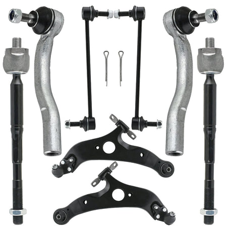Toyota Sienna Front Control Arms Tie Rods Kit 2004-2010 AWD/FWD Suspension Set