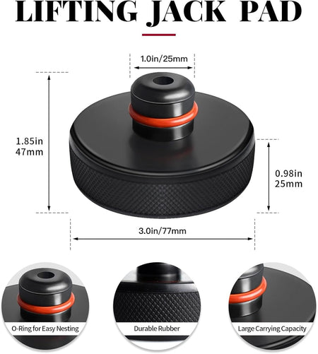 Tesla Model 3/S/X/Y Lifting Jack Pad 2013-2026 (4 Pucks with Case)
