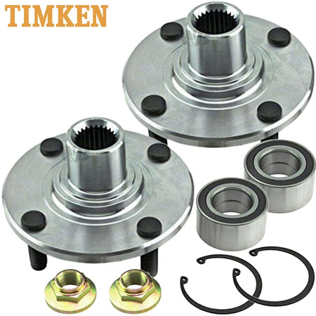 TIMKEN TKHA590263 Front Wheel Bearing For 00-11 Ford Focus 4 Stud (2 PACK)