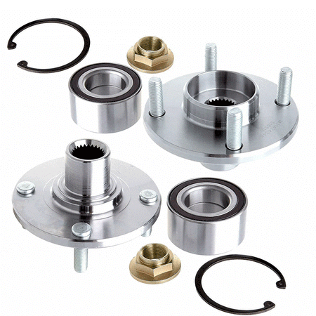 TIMKEN TKHA590263 Front Wheel Bearing For 00-11 Ford Focus 4 Stud (2 PACK)