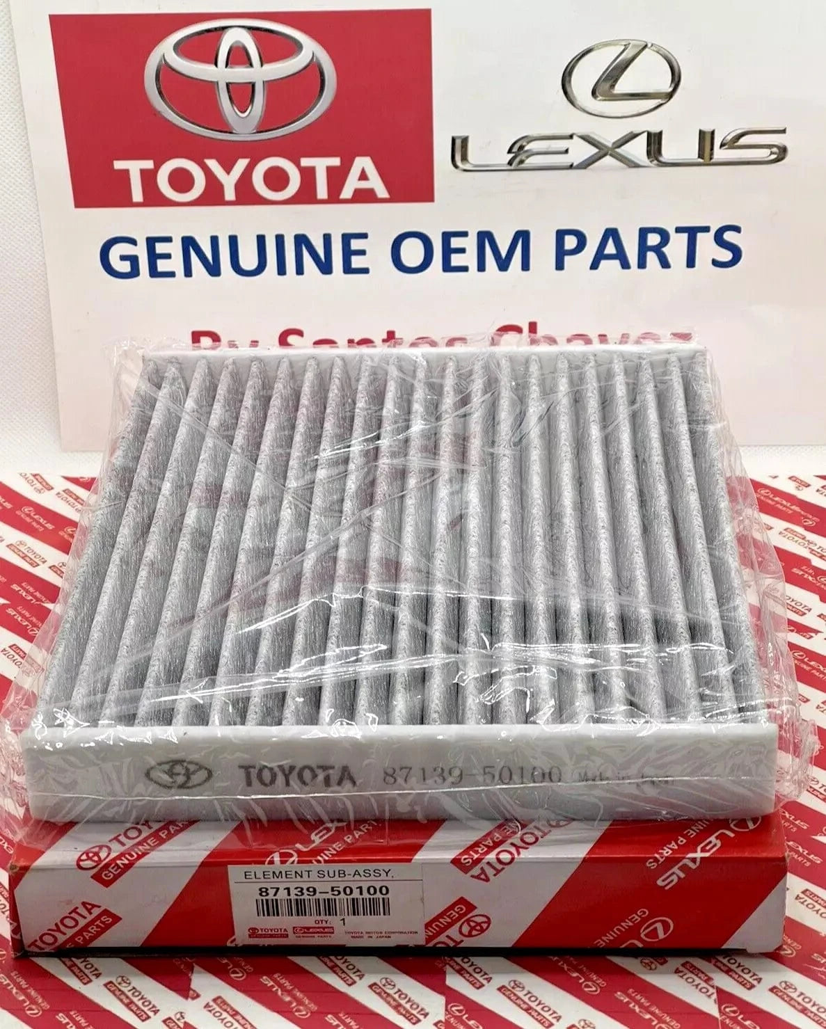 Toyota Genuine OEM Cabin Air Filter 87139-50100 for 2008-2022 Models