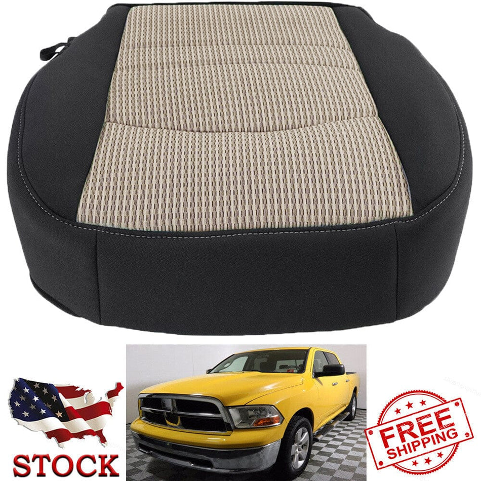 Vinyl Left Driver Bottom Seat Cover Fit For Dodge Ram 1500 2500 3500 09-12 SLT
