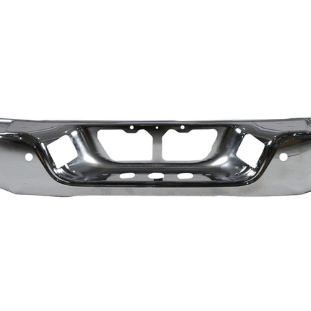 w/ Sensor Holes Chrome Rear Bumper Face Bar Fit For Toyota Tundra 2007-2013