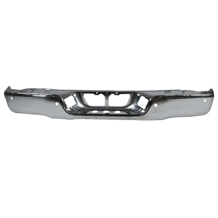 w/ Sensor Holes Chrome Rear Bumper Face Bar Fit For Toyota Tundra 2007-2013