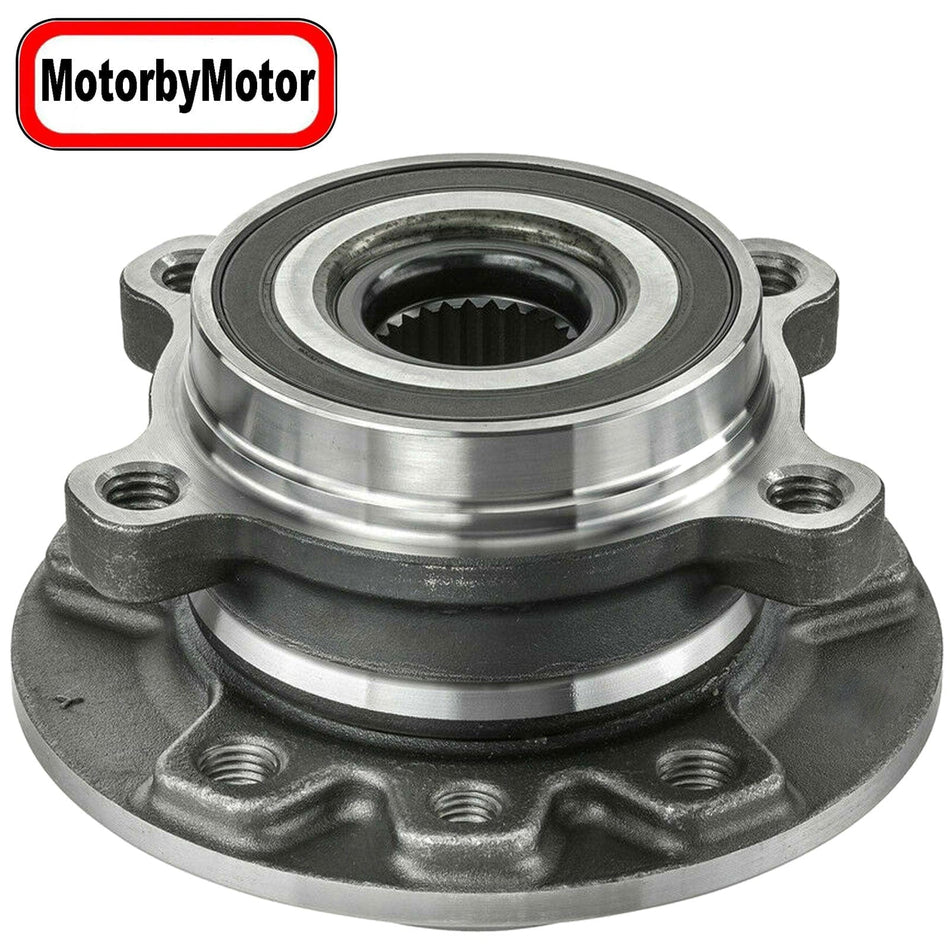 MotoorbyMotor 513389 Front Rear Wheel Bearing and Hub Assembly Fits 2016-2018 Fiat 500X, 2015-2018 Jeep Renegade Low-Runout OE Directly Replacement