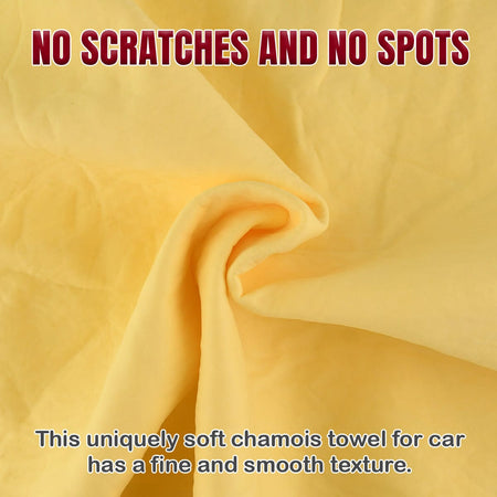 XL PVA Chamois Car Drying Towel 26x17" | Pro Auto Detailing with Storage Tube