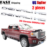 GMC Sierra Denali HD Emblems Glossy Chrome 25779765 2pcs