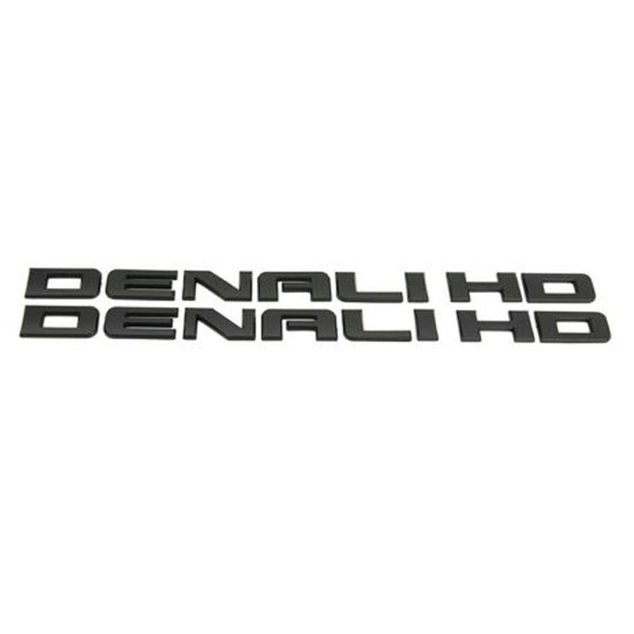 GMC Sierra Denali HD Emblem Matte Black 25779765 2pc