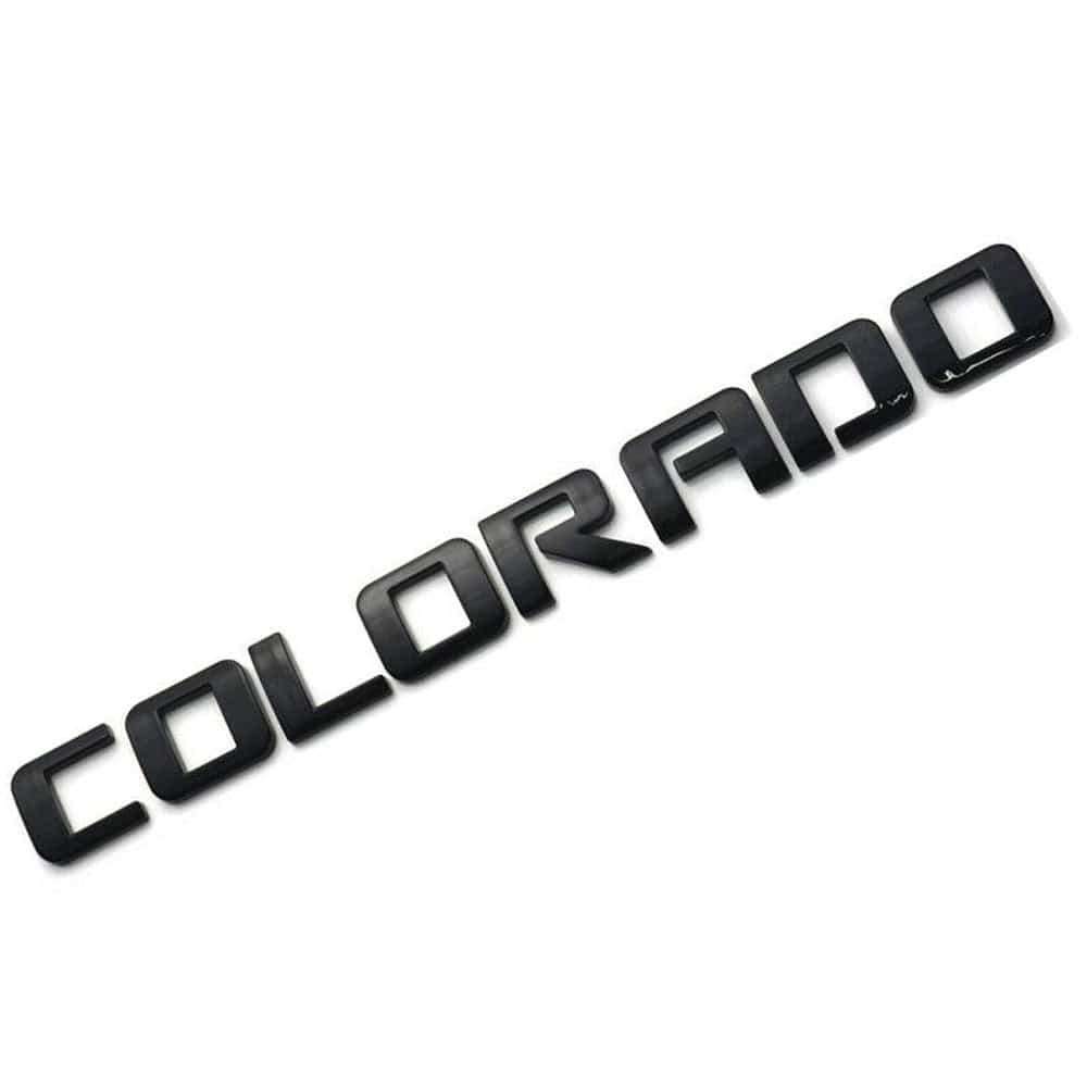 Chevrolet Colorado Emblem Letter Badge Black