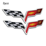 Corvette C6 Emblem Crossed Flags 22901568 22901567