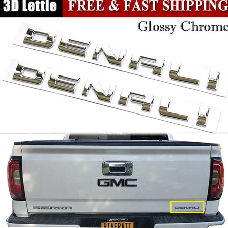GMC Denali Emblem kit Letter Chrome 20930232