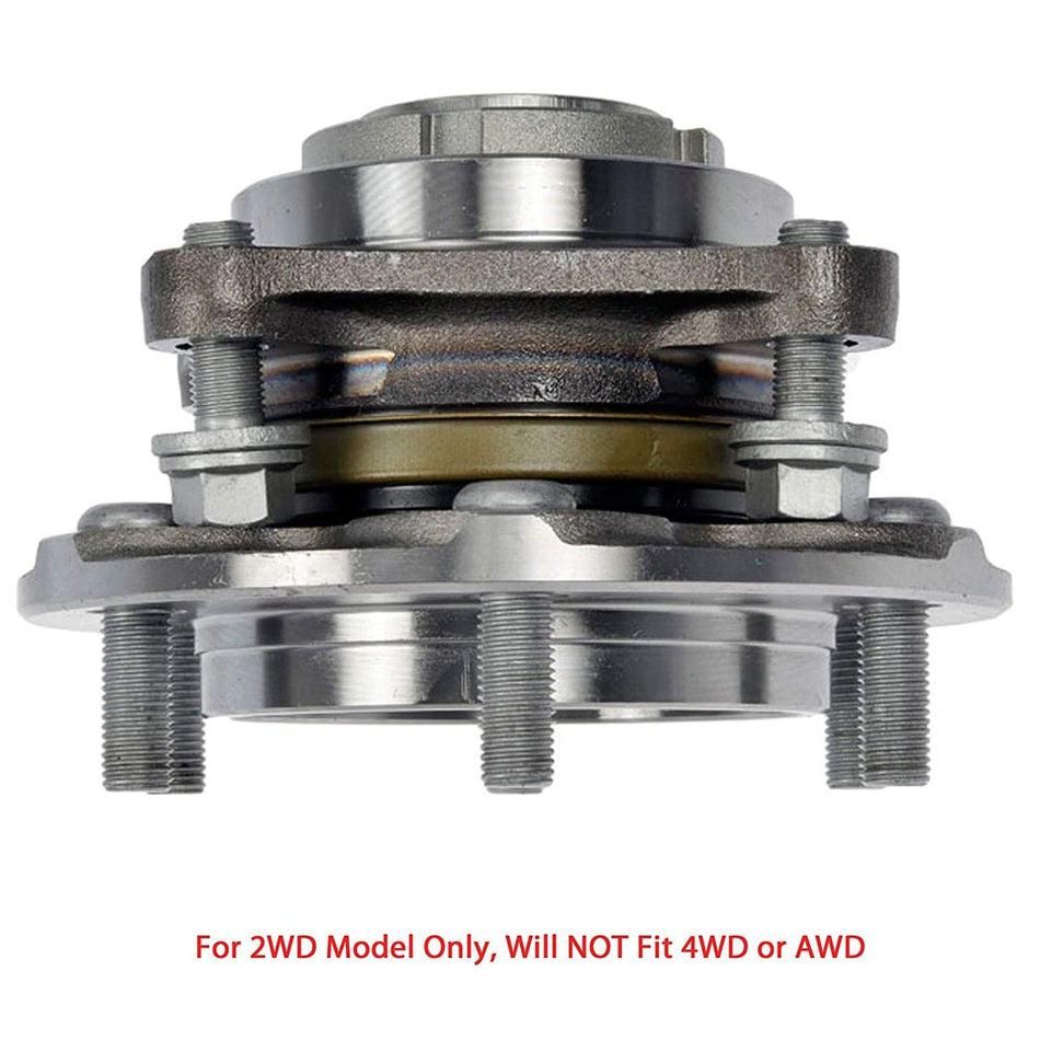 2WD Front Wheel Bearing & Hub For Toyota FJ Cruiser 2007 2008 2009 - 2014 6 Lugs
