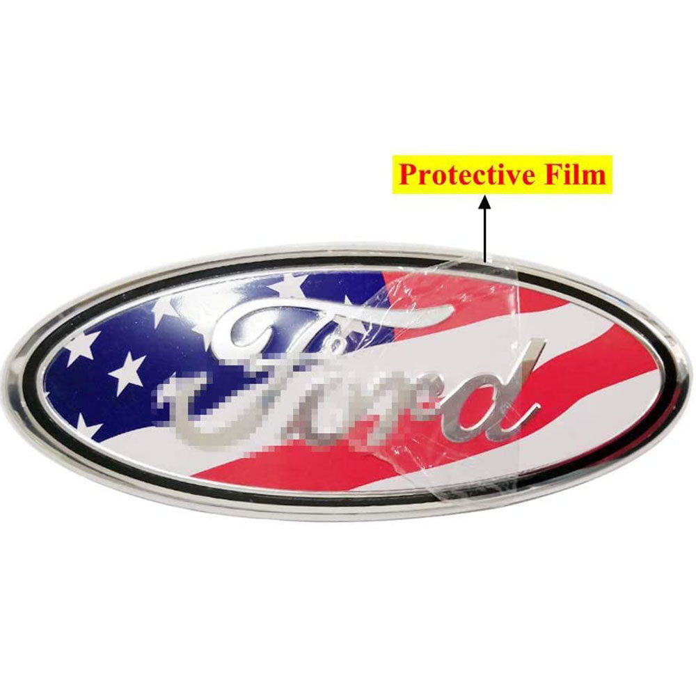 Ford Edge F-150 Explorer Ranger Emblem 9" American Flag Oval Badge
