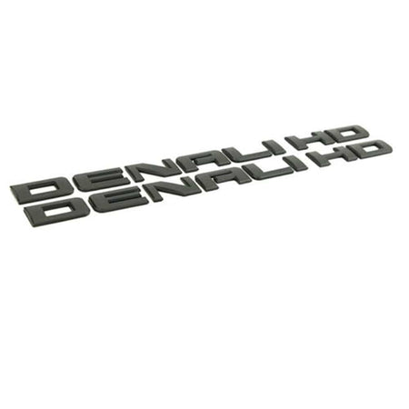 GMC Sierra Denali HD Emblem Matte Black 25779765 2pc
