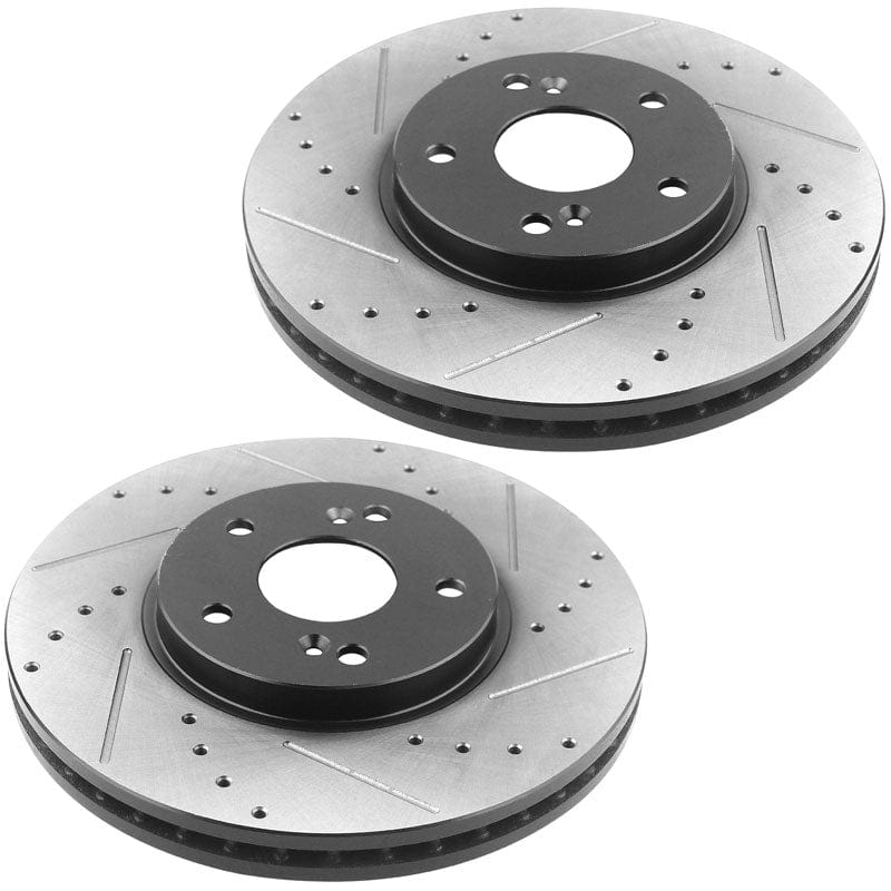 Front Brake Rotors + Ceramic Brake Pads For Acura TSX CL TL 2003-11 Honda Accord