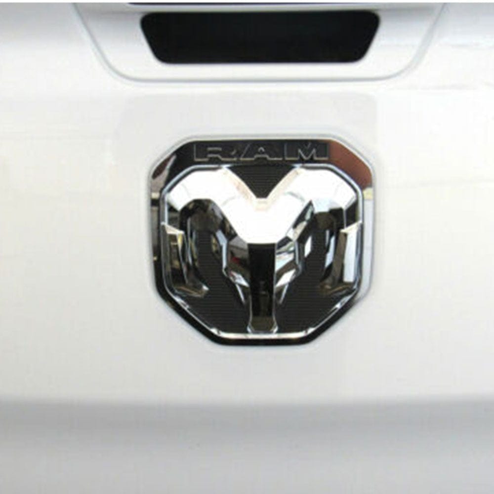 RAM Emblem Ram Head Tailgate Chrome Black 68276327aa