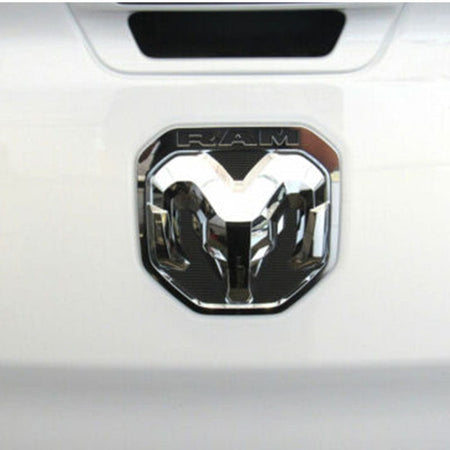 RAM Emblem Ram Head Tailgate Chrome Black 68276327aa